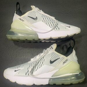 Nike Air Max 270 Women’s White Black Running Walking Sneakers Shoe Size-6
